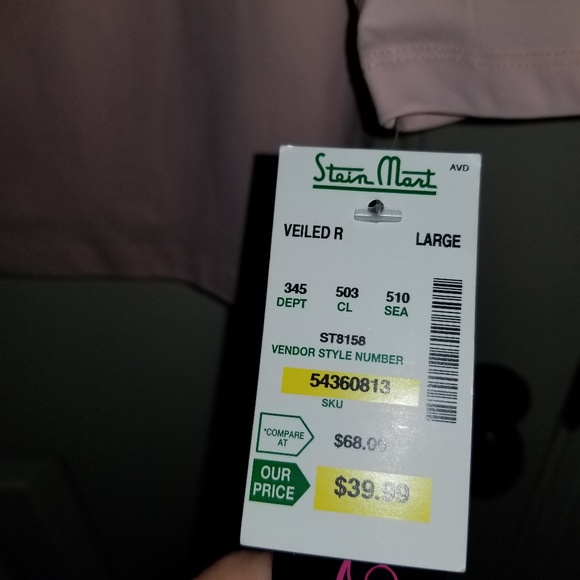 Pink 3/4 Sleeve Blouse, NWT - Picture 3 of 3